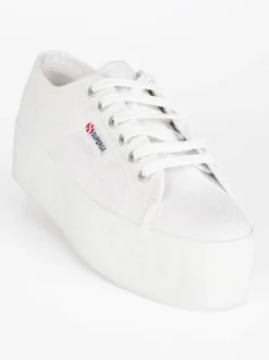 Superga Scarpe in tela donna 2790 SHINY PRINTED PLATFORM