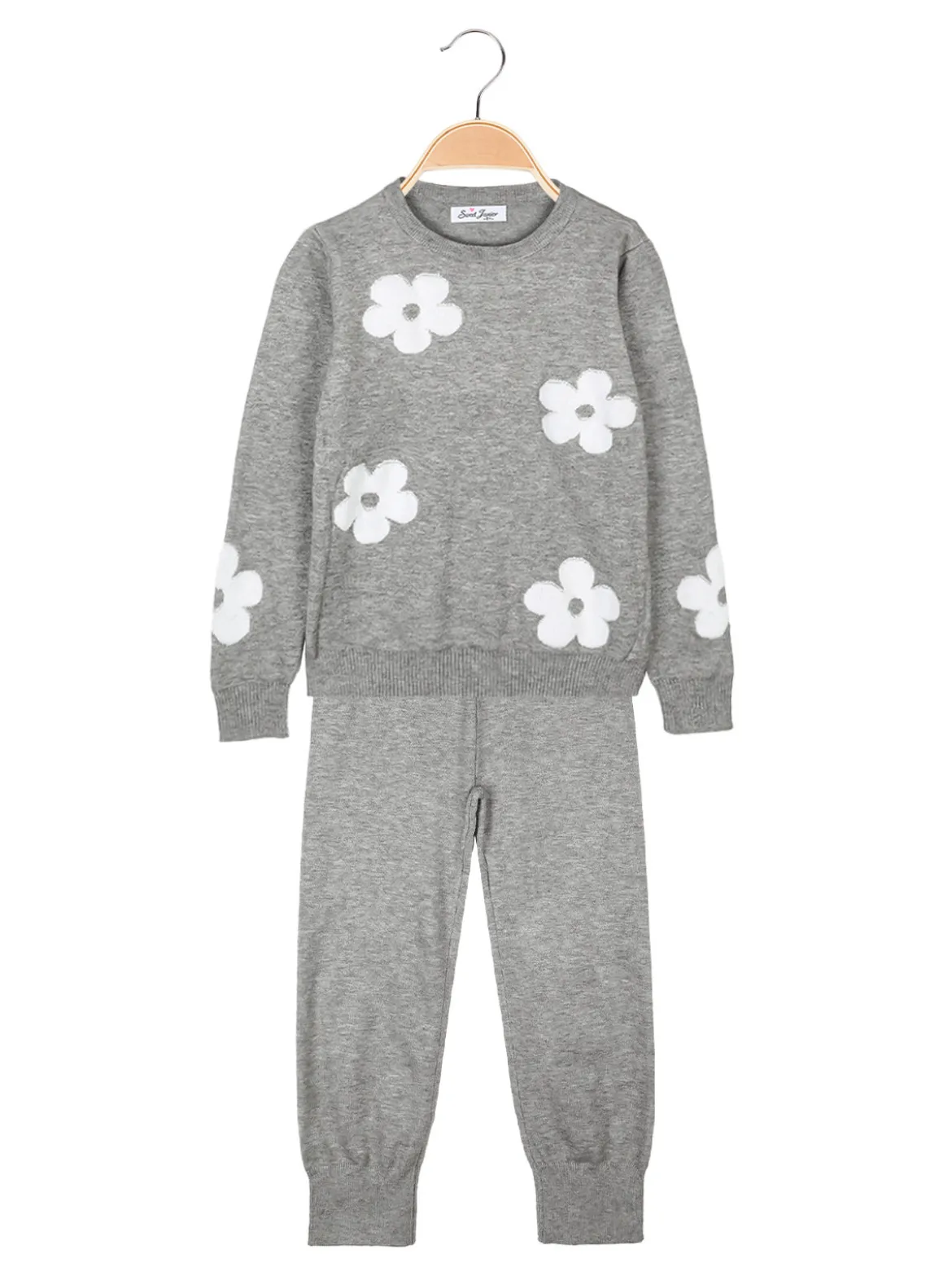 Sweet Junior Completo 2 pezzi da bambina in maglia