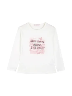 Sweet Junior Completo tuta da bambina 3 pezzi con strass - nero
