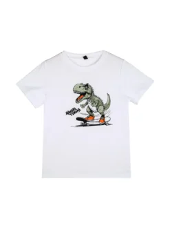 Sweet Junior Completo tuta da bambino dinosauri 3 pezzi con cappuccio e zip - beige