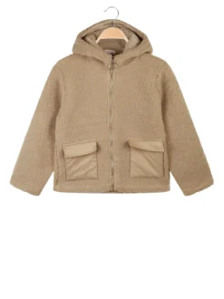 Sweet Junior Giacca orsetto da bambina con cappuccio e zip