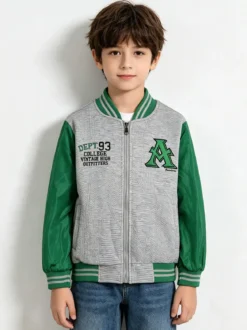 Sweet Junior Giubbino baseball da bambino con zip