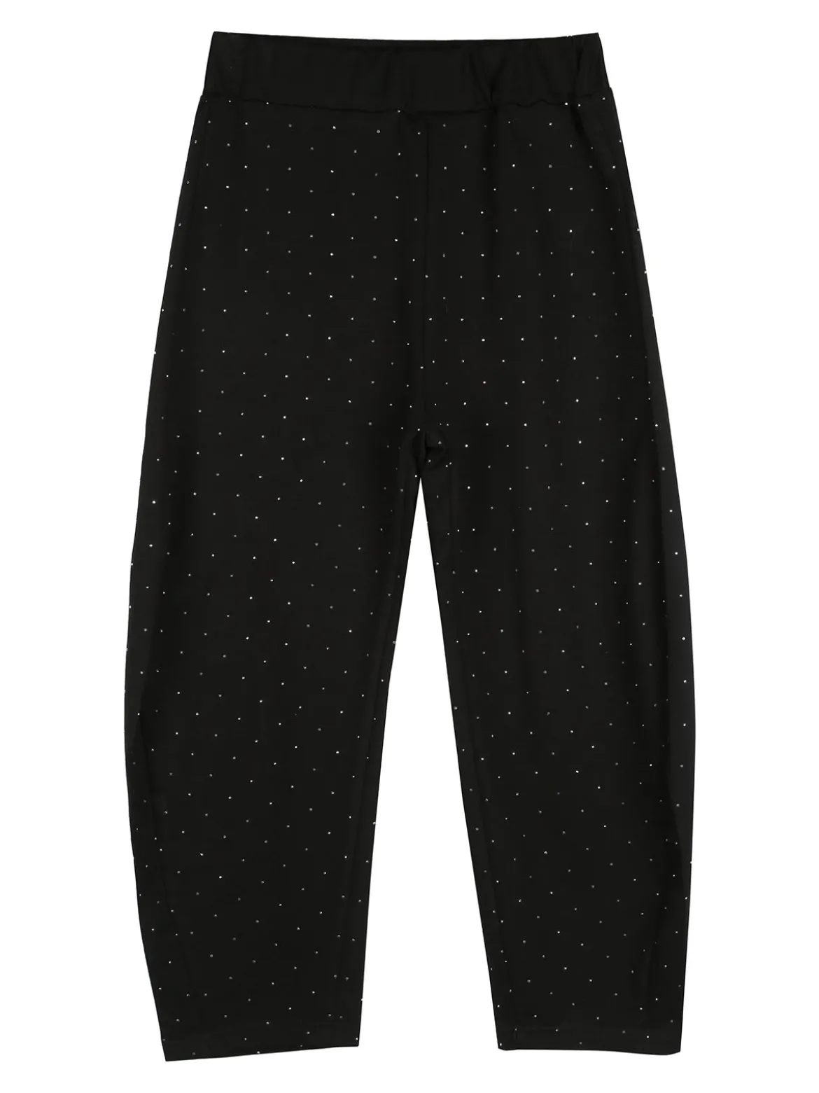 Sweet Junior Pantaloni da bambina a palloncino con micro borchie - nero