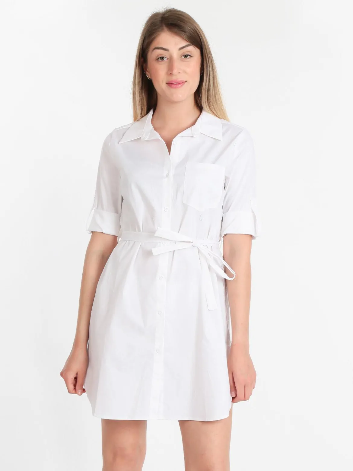 Sweet Miss Abito camicia donna con maniche a 3/4