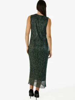 Sweet Miss Abito lungo da donna in lurex senza maniche - ottanio
