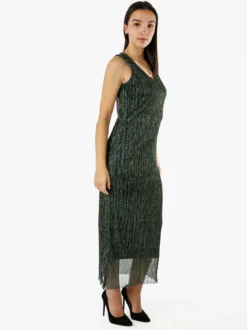 Sweet Miss Abito lungo da donna in lurex senza maniche - ottanio
