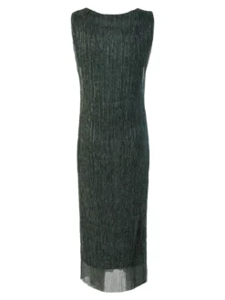 Sweet Miss Abito lungo da donna in lurex senza maniche - ottanio