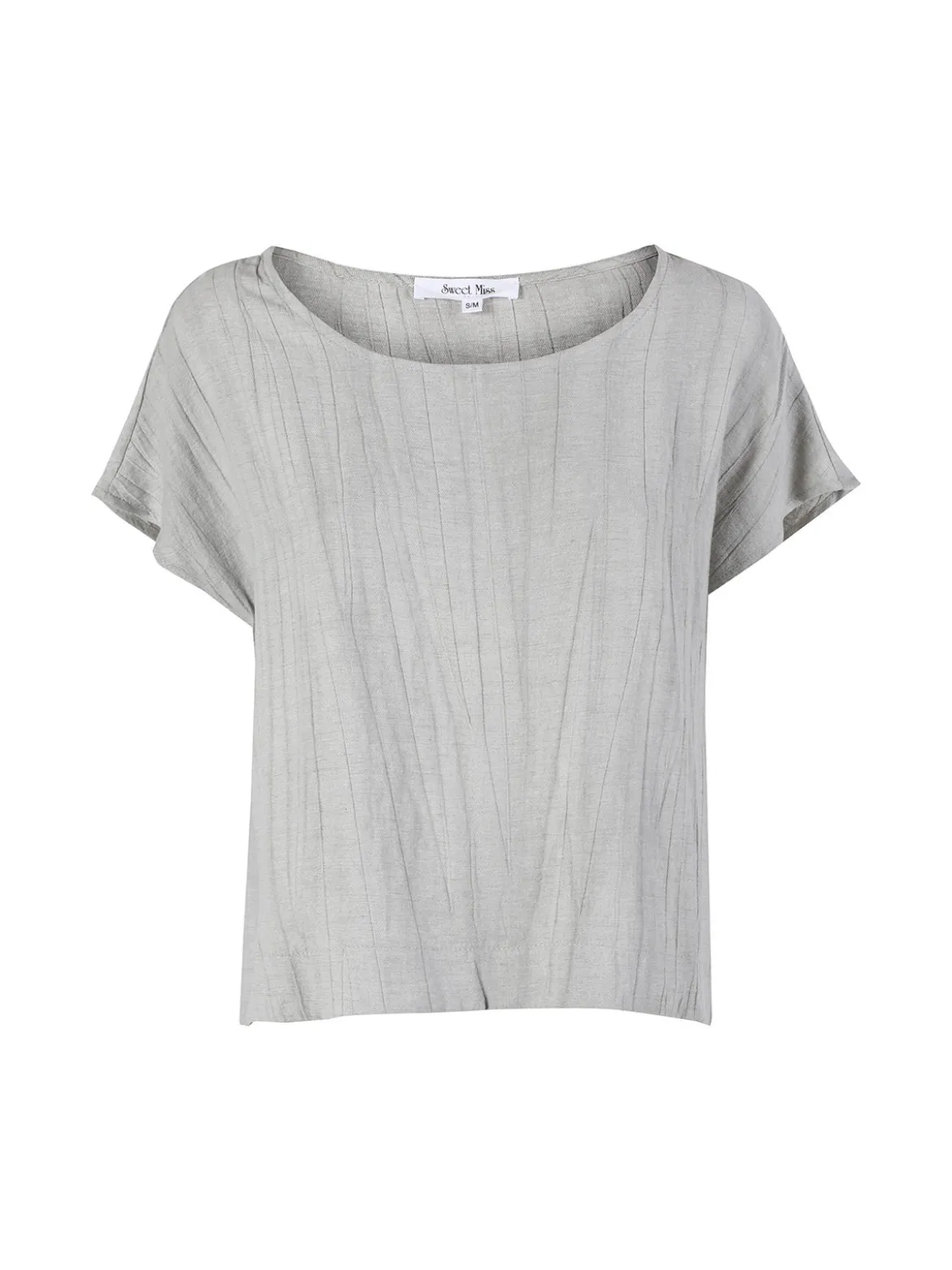 Sweet Miss Blusa donna misto lino a maniche corte