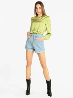 Sweet Miss Blusa elegante donna in raso