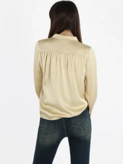 Sweet Miss Camicetta donna effetto raso con cravattino