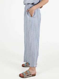 Sweet Miss Pantaloni donna a gamba larga in misto lino