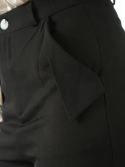 Sweet Miss Pantaloni donna a palazzo con tasconi laterali - nero