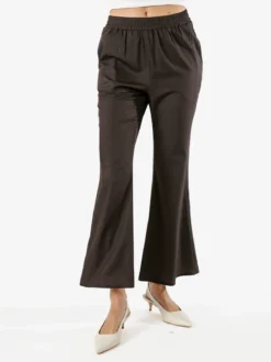Sweet Miss Pantaloni donna cropped con finale largo - militare