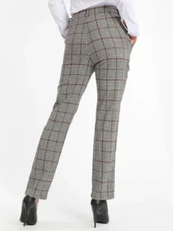 Sweet Miss Pantaloni pied de poule a gamba dritta