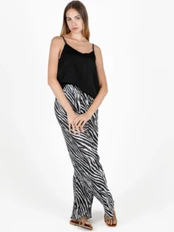 Sweet Miss Top donna con spalline sottili effetto raso