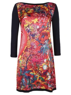 Sweet Miss Vestito floreale donna a manica lunga