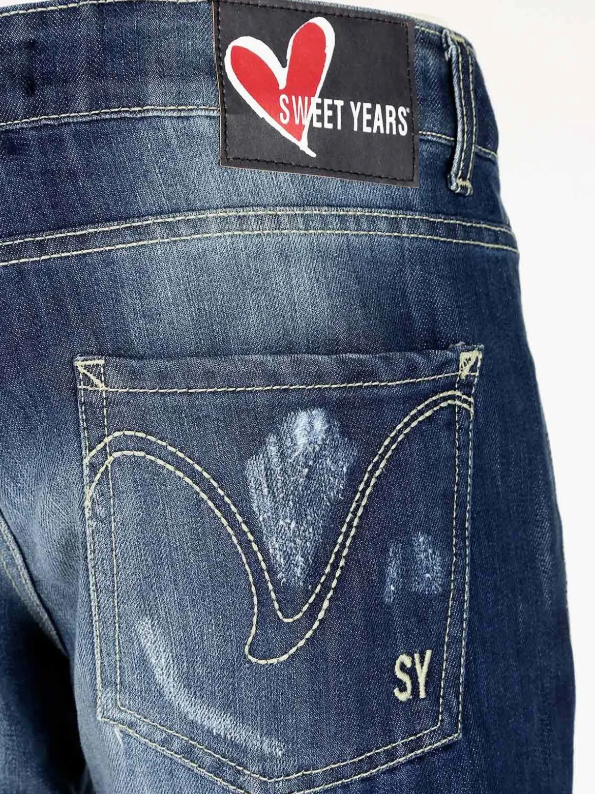 Sweet Years jeans regular fit strappati