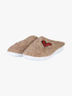 Sweet Years Pantofole donna invernali in ecopelliccia - marrone