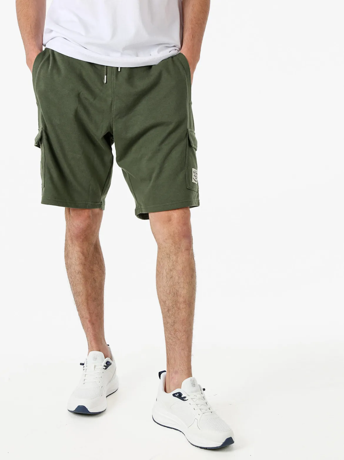 The People Rep Bermuda cargo da uomo con coulisse - militare