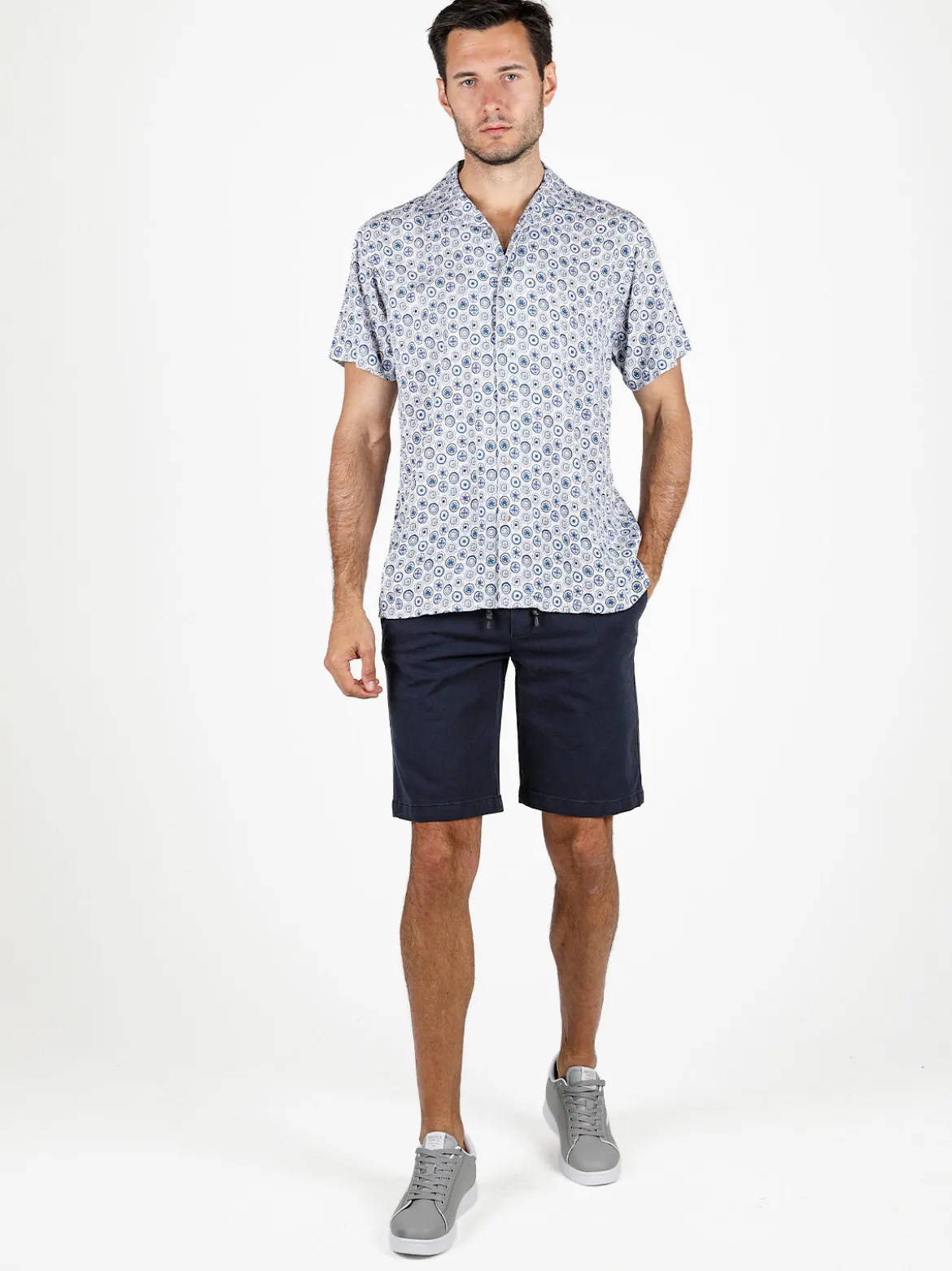 The People Rep Bermuda uomo in cotone con coulisse