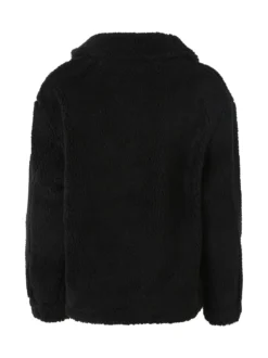 The People Rep Cappotto corto teddy da donna con bottoni - nero