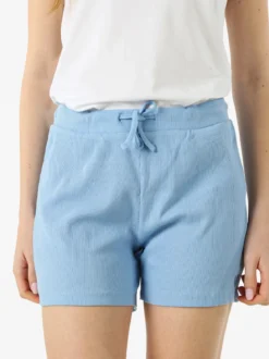 The People Rep Shorts sportivi da donna a costine con coulisse - azzurro