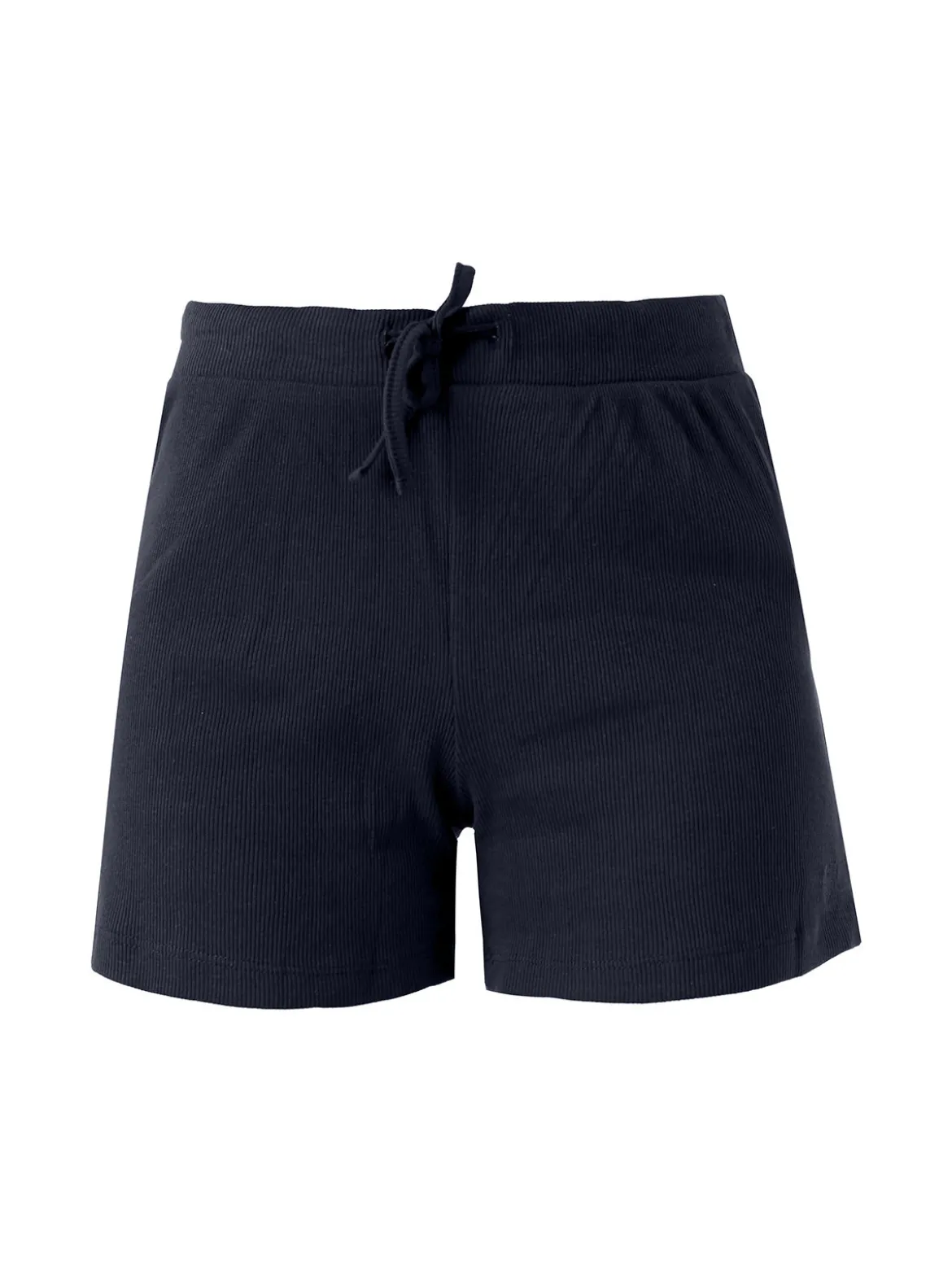 The People Rep Shorts sportivi da donna a costine con coulisse - blu scuro