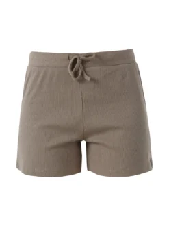 The People Rep Shorts sportivi da donna a costine con coulisse - taupe