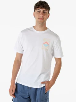 The People Rep T-shirt da uomo in cotone con stampa davanti e dietro - bianco