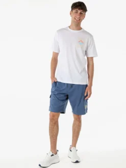 The People Rep T-shirt da uomo in cotone con stampa davanti e dietro - bianco