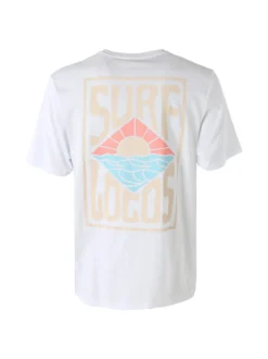 The People Rep T-shirt da uomo in cotone con stampa davanti e dietro - bianco
