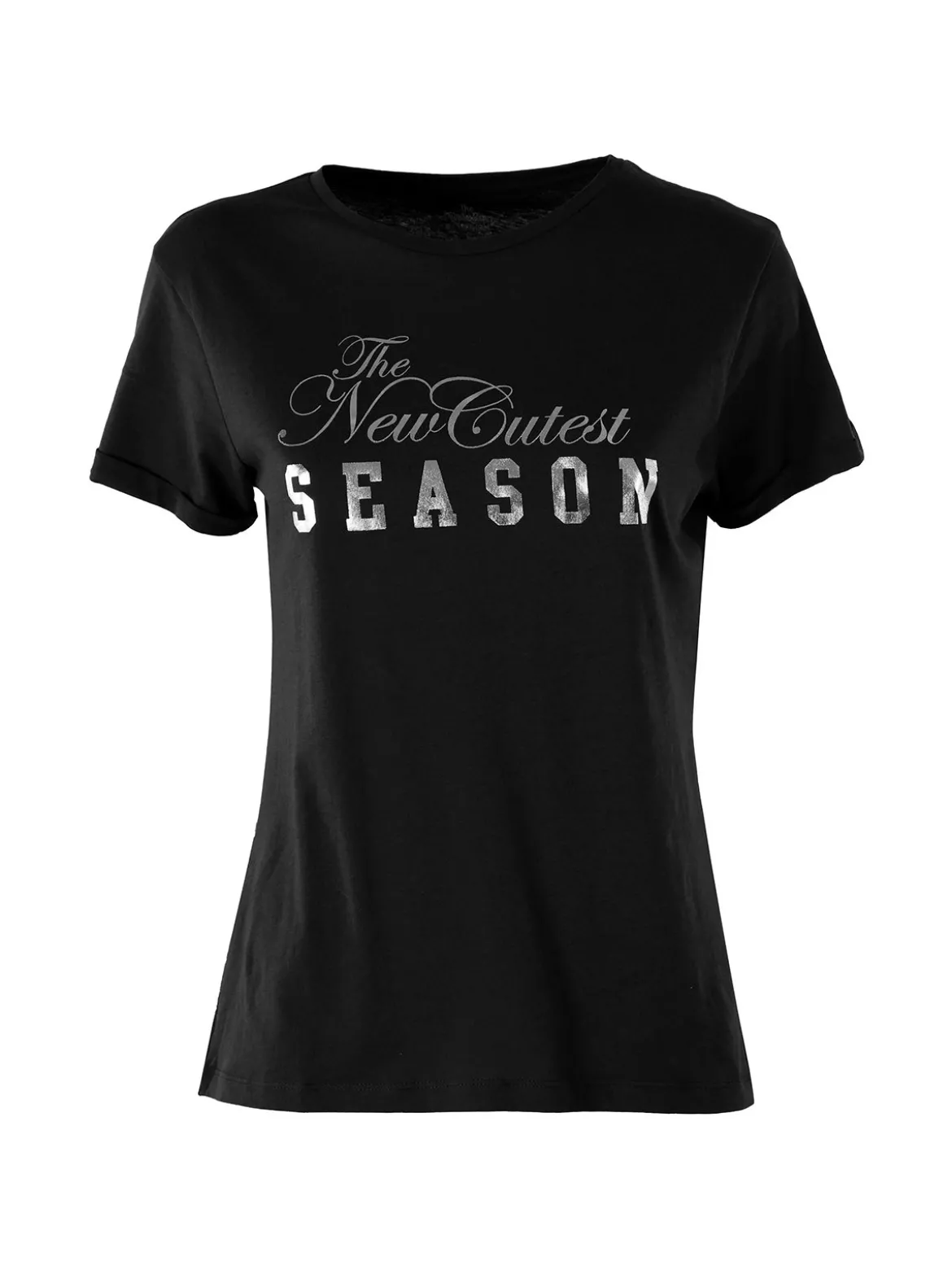The People Rep T-shirt donna in cotone con stampa - nero