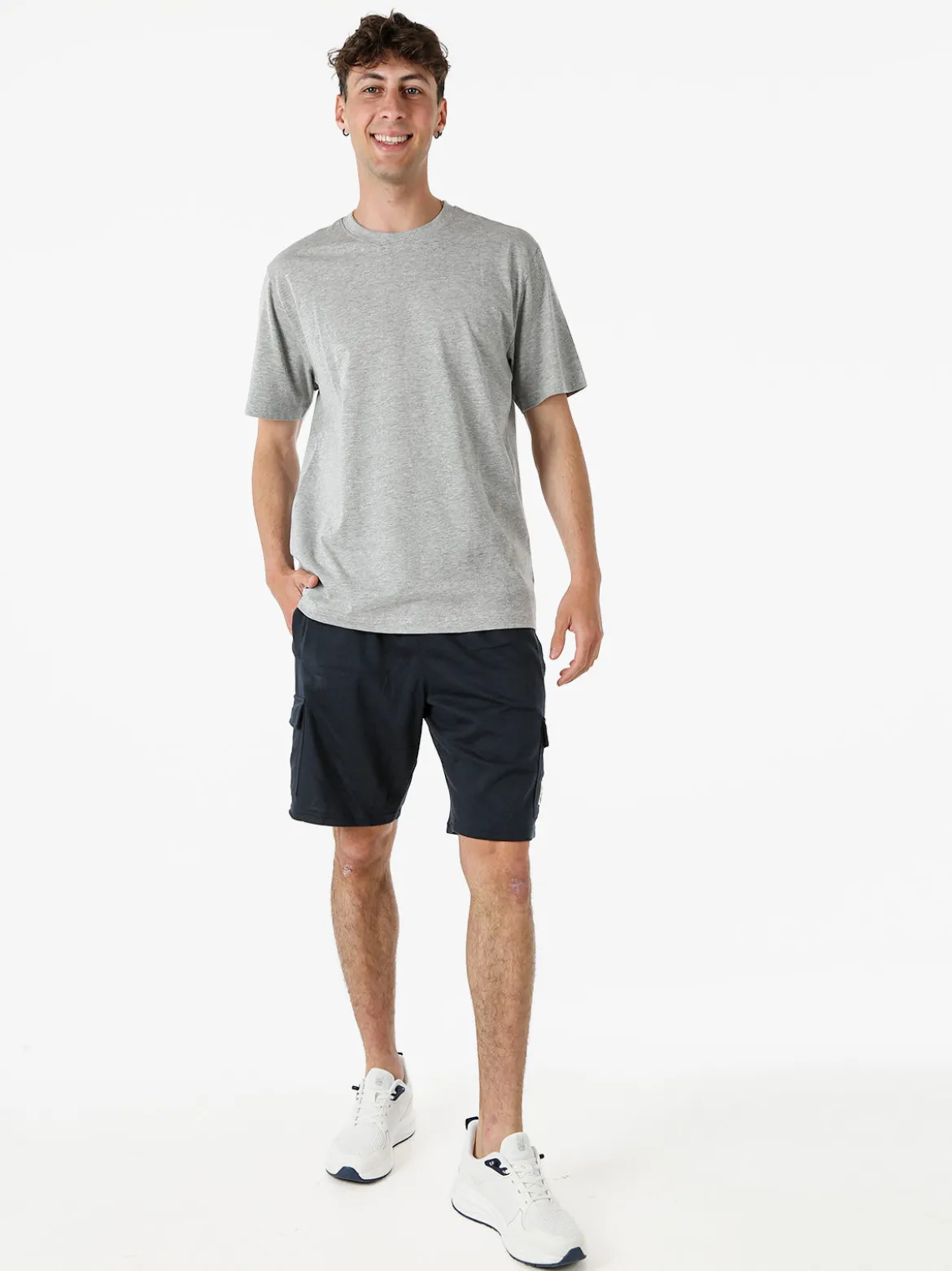 The People Rep T-shirt girocollo da uomo in cotone - grigio
