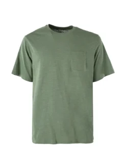 The People Rep T-shirt in cotone da uomo con taschino - verde
