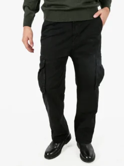 Tmk Pantaloni cargo baggy da uomo - nero