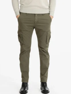 Tony Backer Pantaloni in cotone uomo con tasconi