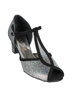 Top Dance Shoes Scarpe da ballo donna in pelle con puntale aperto