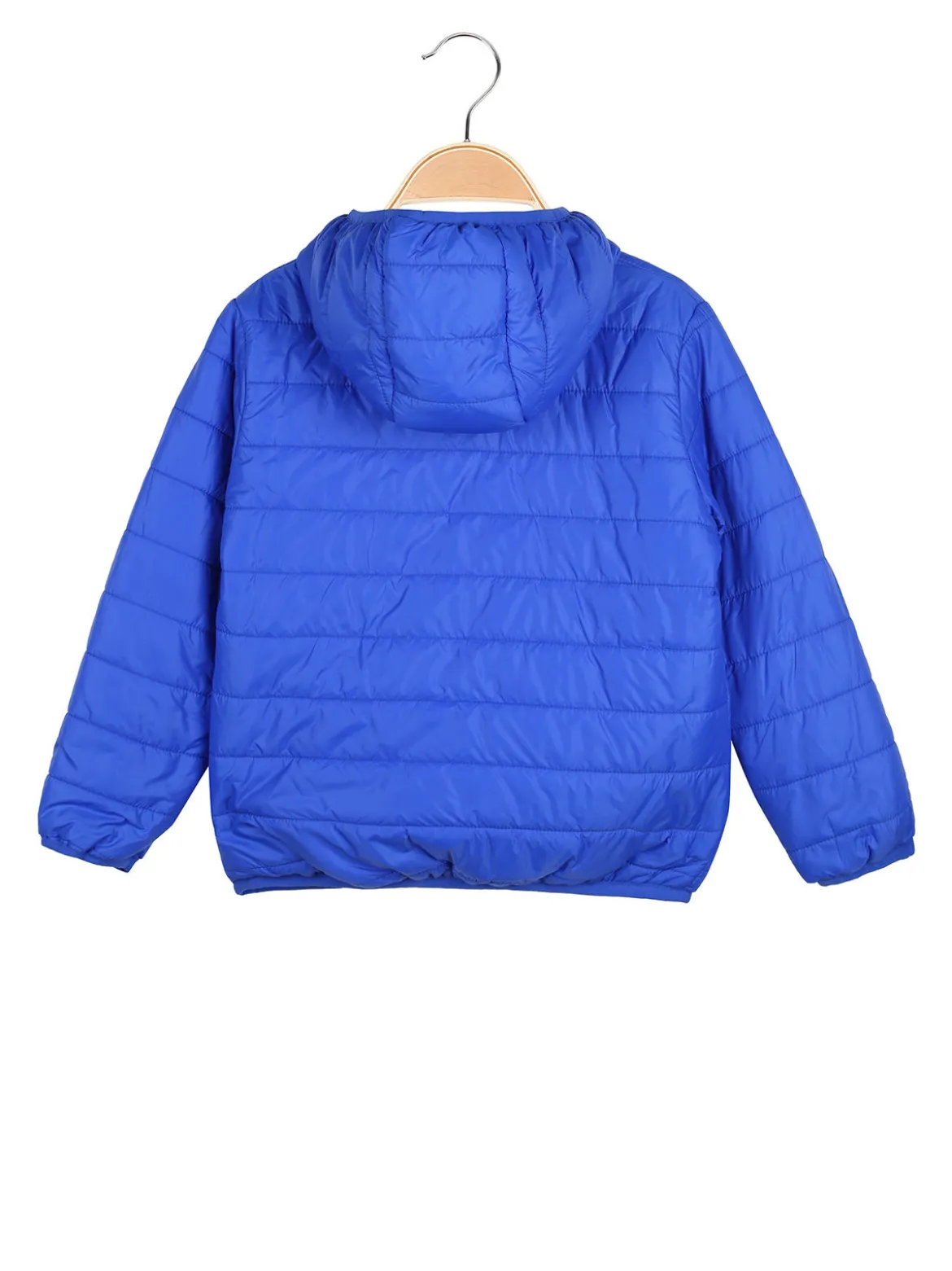 Top Style Giubbino 100 grammi da bambino reversibile con cappuccio e zip - blu