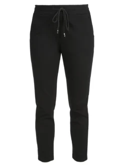 Top Trendy Pantaloni donna jogger con coulisse - nero