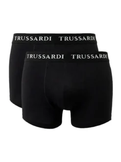 Trussardi Confezione da 2 boxer uomo in cotone - nero