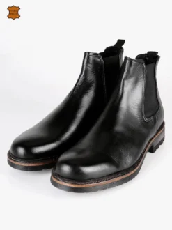 Tusichevali Stivaletti chelsea in pelle nero