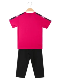 Umbro Completo 2 pezzi in cotone da ragazza con t-shirt e leggins