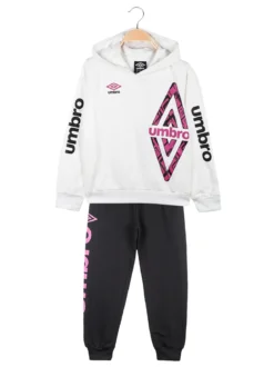 Umbro Completo tuta da bambina con cappuccio