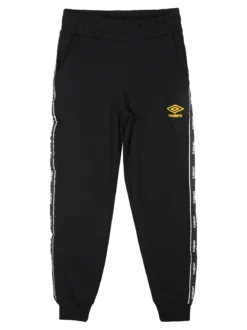Umbro Completo tuta 2 pezzi da bambino con interno felpato - nero
