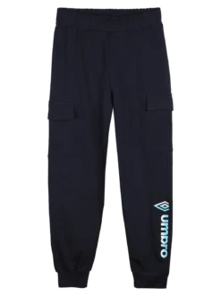 Umbro Completo tuta 2 pezzi da bambino full zip con pantaloni cargo - rosso