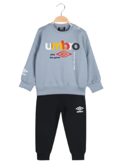 Umbro Completo tuta 2 pezzi da neonato in felpa con logo - ghiaccio