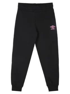 Umbro Completo tuta 2 pezzi da ragazza con interno felpato e stampa logo - panna