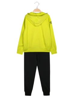Umbro Completo tuta 2 pezzi da ragazzo in cotone con cappuccio - mela