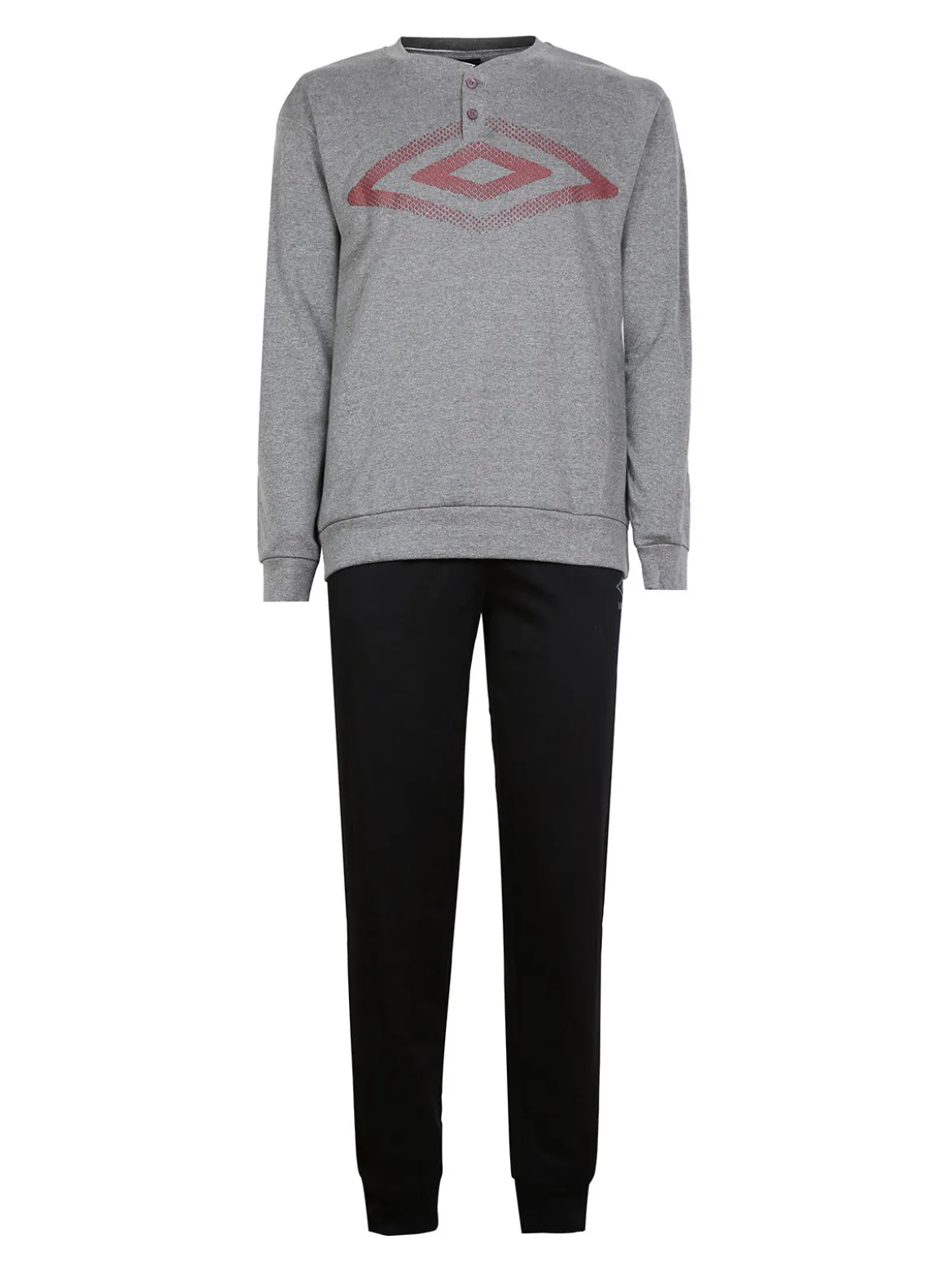 Umbro Pigiama lungo uomo in cotone con stampa