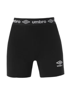 Umbro Shorts sportivi da donna in cotone elastico - bianco